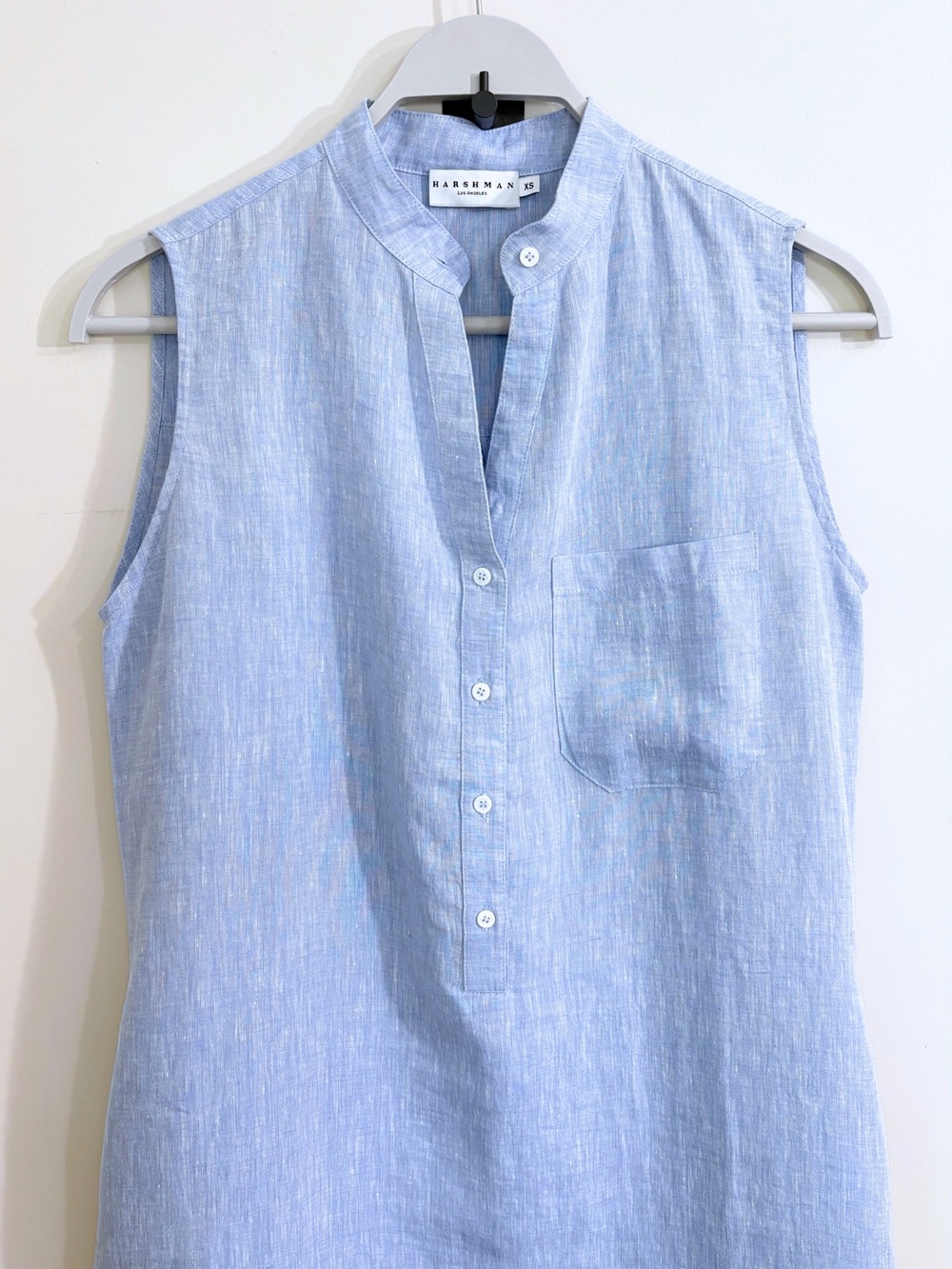 Harshman Durrant Linen Popover Shirt Dress - Picture 3 of 14